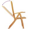 vidaXL Ensemble &agrave; manger de jardin 5pcs bois d'acacia solide textil&egrave;ne