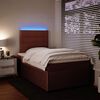 vidaXL Sommier &agrave; lattes de lit avec matelas rose 120x190 cm velours