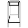 vidaXL Bureau d'ordinateur Marbre noir 100x36x74 cm Verre tremp&eacute;