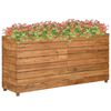 vidaXL Lit sur&eacute;lev&eacute; 150x40x72 cm bois de teck recycl&eacute; et acier