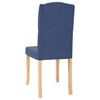 vidaXL Chaises &agrave; manger lot de 4 bleu tissu