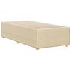 vidaXL Cadre de lit sans matelas cr&egrave;me 80x200 cm tissu
