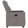 vidaXL Fauteuil inclinable &eacute;lectrique Taupe Tissu