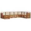 vidaXL Ensemble de canap&eacute;s d'ext&eacute;rieur 8 pc Naturel