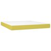 vidaXL Sommier &agrave; lattes de lit avec matelas Vert 180x200 cm Tissu