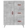 vidaXL Buffet gris b&eacute;ton 69,5x34x90 cm bois d'ing&eacute;nierie
