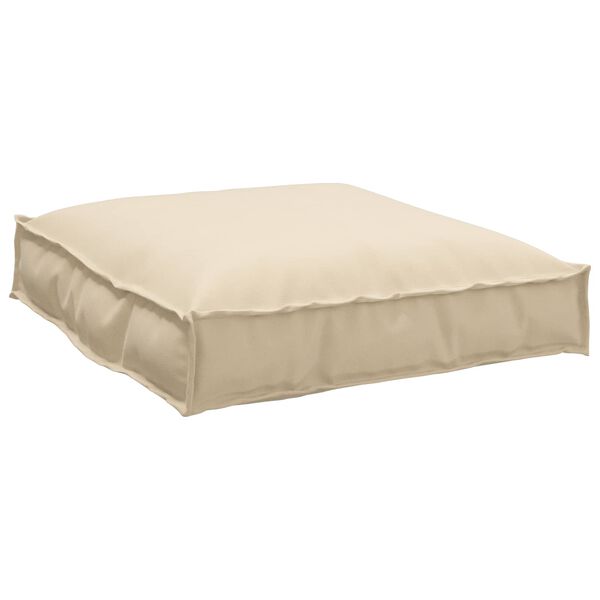 vidaXL Set de coussins de palette 2 pcs Beige Tissu Oxford