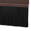 vidaXL Brosses de porte adh&eacute;sives 12 pcs Marron 100 cm