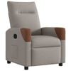 vidaXL Fauteuil inclinable Taupe Tissu