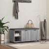 vidaXL Banc d'entr&eacute;e avec coussin Gris Sonoma 100 x 38 x 46 cm