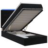 vidaXL Lit coffre avec matelas et LED Noir 90 x 200 cm Velours