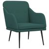 vidaXL Fauteuil Vert fonc&eacute; 63x76x80 cm Tissu