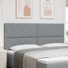 vidaXL T&ecirc;te de lit Gris clair 200 cm tissu