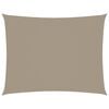 vidaXL Voile de parasol tissu oxford rectangulaire 2,5x3,5 m taupe