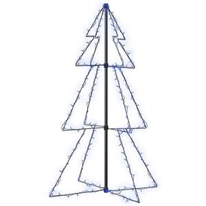 vidaXL Arbre de No&euml;l c&ocirc;ne 160 LED d'int&eacute;rieur/d'ext&eacute;rieur 78x120 cm