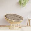 vidaXL Coussin rond taupe &Oslash; 100 x11 cm tissu oxford