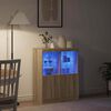 vidaXL Buffet ch&ecirc;ne sonoma 81x37x100 cm bois d'ing&eacute;nierie