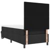 vidaXL Lit &agrave; ressorts avec matelas Noir 90 x 190 cm tissu