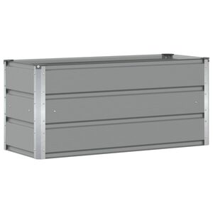 vidaXL Jardini&egrave;re Gris clair 100 x 40 x 45 cm Acier