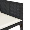 vidaXL Ensemble &agrave; manger de jardin 11 pcs coussins noir r&eacute;sine tress&eacute;e