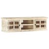 vidaXL Meuble TV 130x30x36 cm Bois massif de manguier