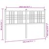 vidaXL T&ecirc;te de lit m&eacute;tal blanc 137 cm