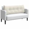 vidaXL Coussin de Dos Cr&egrave;me 120 x 24 x 50 cm Velours
