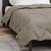 vidaXL Duvet d'&eacute;t&eacute; simple Gris clair 220 x 135 cm Microfibre
