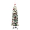 vidaXL Sapin de Noël artificiel Vert 150 cm PVC et acier et plastique
