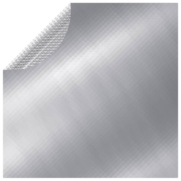 vidaXL Couverture de piscine Argent&eacute; 381 cm PE