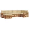 vidaXL Ensemble de canap&eacute;s d'ext&eacute;rieur 6 pc Naturel et Beige