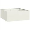 vidaXL Jardini&egrave;re blanc 100x100x40 cm acier