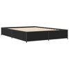 vidaXL Cadre de lit sans matelas noir 140x190 cm