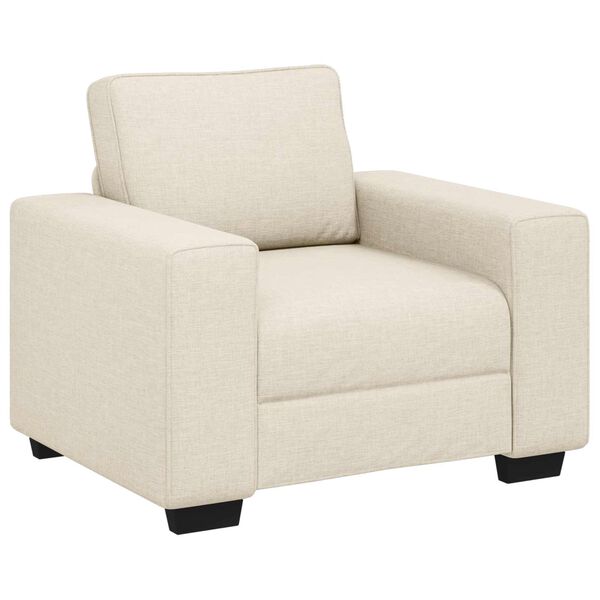 vidaXL | Canap&eacute; | avec coussin avec oreiller Beige 100 x 77 x 82 cm Lin