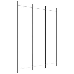 vidaXL Cloison de s&eacute;paration 3 panneaux Blanc 150x200 cm Tissu