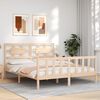 vidaXL Cadre de lit sans matelas bois de pin massif