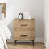 vidaXL Cabinet de chevet avec tiroir Ch&ecirc;ne artisanal 40 x 35 x 47,5 cm