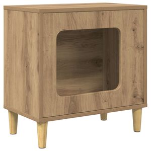 vidaXL Maison pour chat Ch&ecirc;ne artisanal 51 x 30 x 52 cm