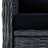 vidaXL Ensemble &agrave; manger de jardin 7 pcs Gris fonc&eacute;