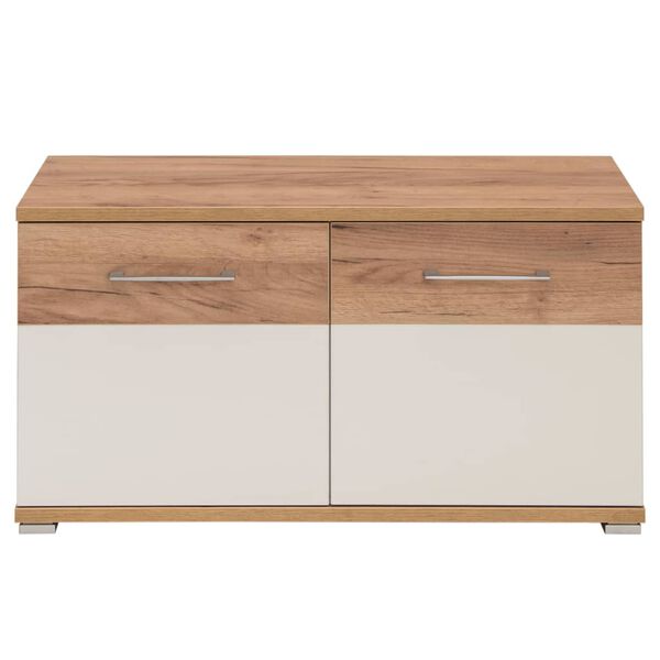 Germania Armoire &agrave; chaussures Topix 96x40x50,4 cm Blanc et ch&ecirc;ne