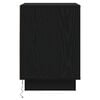 vidaXL Cabinet de chevet avec tiroir Ch&ecirc;ne noir 39 x 34,5 x 50 cm