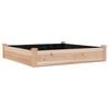 vidaXL Lit sur&eacute;lev&eacute; de jardin doublure 120x120x25 cm bois massif sapin