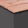 vidaXL Banc de jardin Noir 60 x 40 x 43 cm
