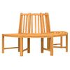 vidaXL Bancs circulaires lot de 2 demi-rond &Oslash;160 cm bois massif teck