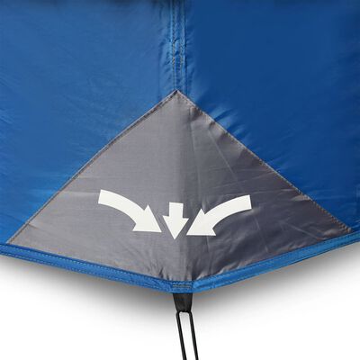 vidaXL Tente familiale 6 personnes bleu libération rapide imperméable