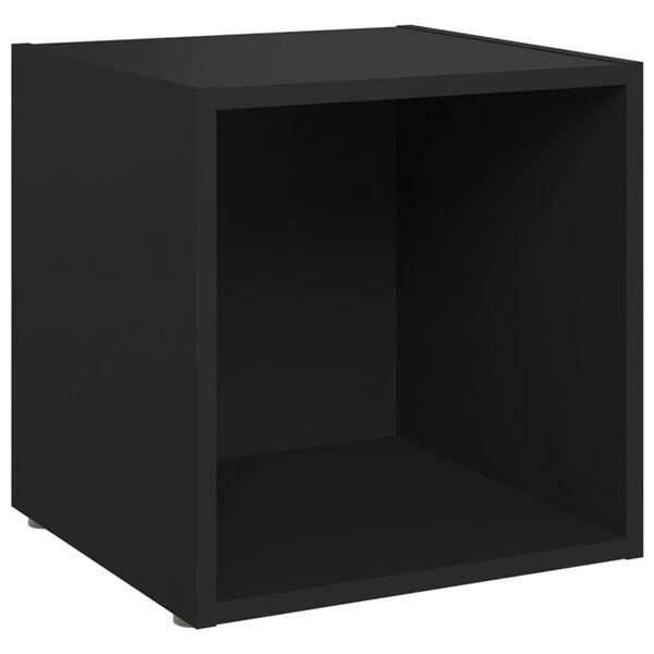 vidaXL Ensemble de meubles TV 5 pcs Noir Bois d'ing&eacute;nierie