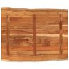 vidaXL Dessus de table 90x80x2,5 cm rectangulaire bois massif d'acacia