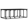 vidaXL Table basse noir 100x50x35,5 cm bois d'ing&eacute;nierie