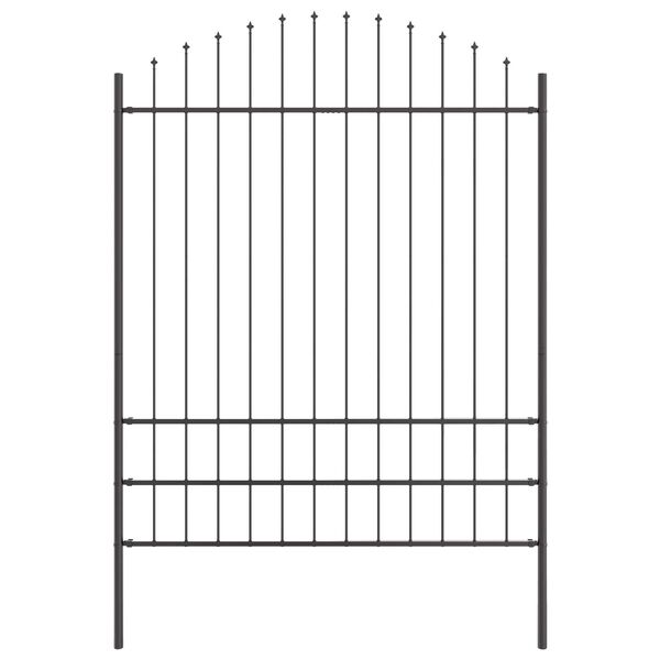 vidaXL Cl&ocirc;ture de jardin 2 pcs Gris 170 x 225 cm
