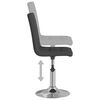vidaXL Tabouret de bar Gris fonc&eacute; Tissu